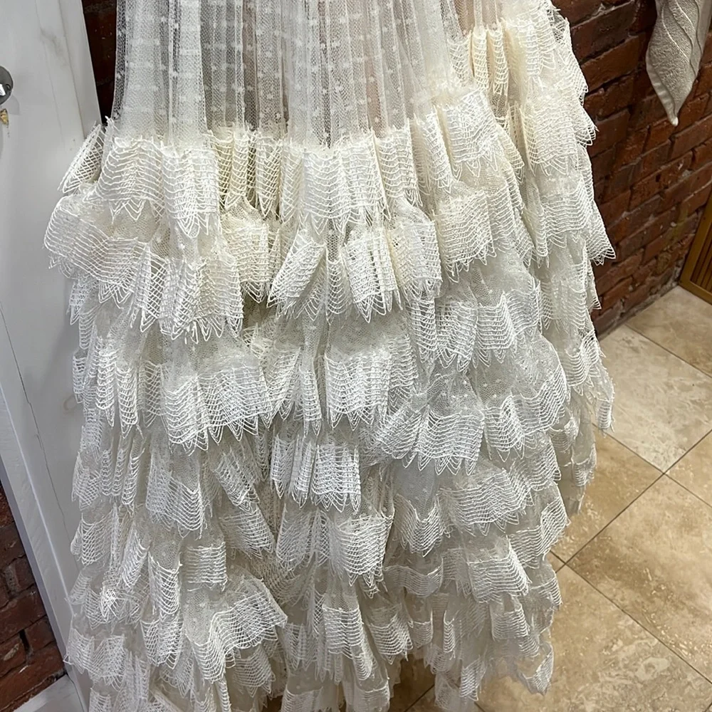 NWT Giambattista Valli ruffle tiered Dress Sz IT 40 - Picture 12 of 16